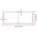 Miniatyrbild 9 av 9: vidaXL Vägghylla mörkbrun 120x50x(2-6) cm behandlad massiv ek