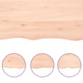 Miniatyrbilde 4 av 9: vidaXL Vegghylle 180x40x(2-6) cm ubehandlet heltre eik