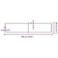 Miniatyrbilde 9 av 9: vidaXL Vegghylle 180x40x(2-6) cm ubehandlet heltre eik