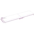 Miniatyrbillede 8 af 9: vidaXL væghylde 220x50x(2-6) cm ubehandlet massivt egetræ