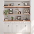 Miniatyrbild 2 av 9: vidaXL Hyllplan 180x60x(2-6) cm obehandlad massiv ek