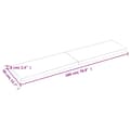 Miniatyrbillede 8 af 9: vidaXL væghylde 180x40x(2-6) cm behandlet massivt egetræ lysebrun