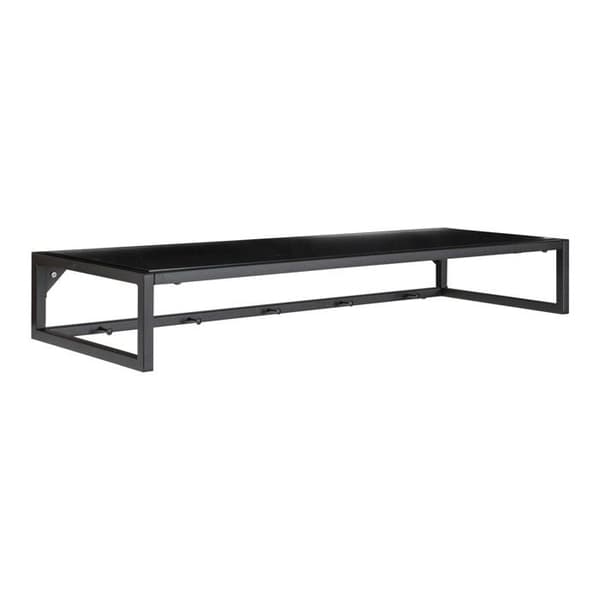 Svart vägg hatthylla 80 x 28 cm
