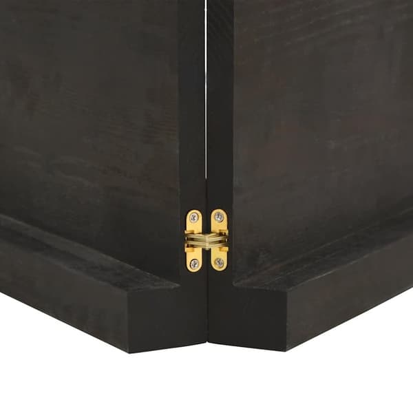 vidaXL Vägghylla mörkbrun 200x50x(2-6) cm behandlad massiv ek