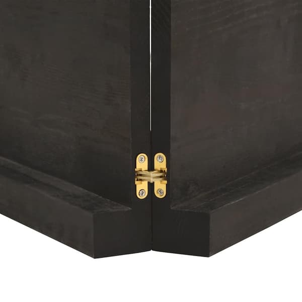 vidaXL Vägghylla mörkbrun 180x50x(2-6) cm behandlad massiv ek