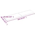 Miniatyrbillede 8 af 9: vidaXL væghylde 160x40x(2-4) cm behandlet massivt egetræ mørkebrun