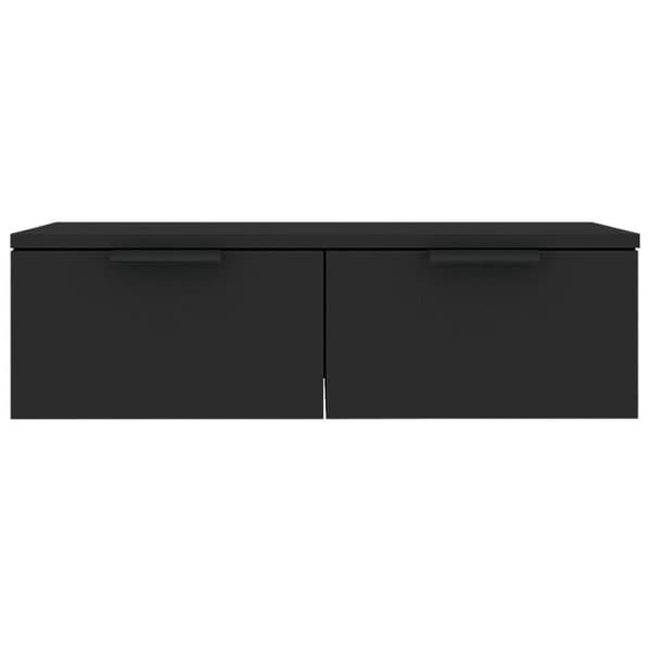 vidaXL vægskab 68x30x20 cm konstrueret træ sort