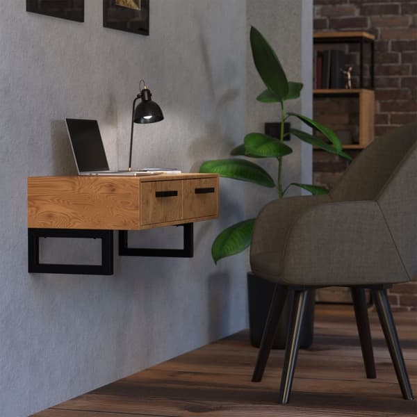 ML-Design 2-pack Väggkonsol för tvättställ; 400x150 mm; Svart; Stål; Design Tvättställshållare; Väggmontering för tvättställsskiva; Konsolhållare