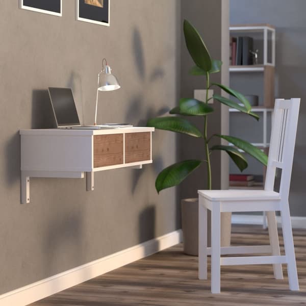 ML-Design 2 stk. Vægkonsol i L-form til håndvask; 350x150 mm; hvid; stål; design håndvaskholder; vægmontering til håndvaskplade; vaskeskål;