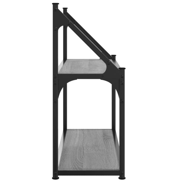 vidaXL vægreol m. 2 hylder 60x21x51 cm konstrueret træ grå sonoma-eg
