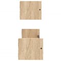 Miniatyrbillede 5 af 8: vidaXL væghylder med stænger 2 stk. 60x16x14 cm sonoma-eg