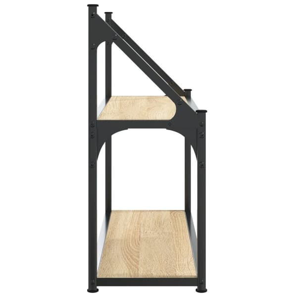 vidaXL vægreol med 2 hylder 60x21x51 cm konstrueret træ sonoma-eg