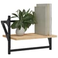 Miniatyrbillede 3 af 9: vidaXL væghylder med stænger 2 stk. 40x25x30 cm sonoma-eg