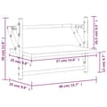 Miniatyrbillede 9 af 9: vidaXL væghylder med stænger 2 stk. 40x25x30 cm sonoma-eg