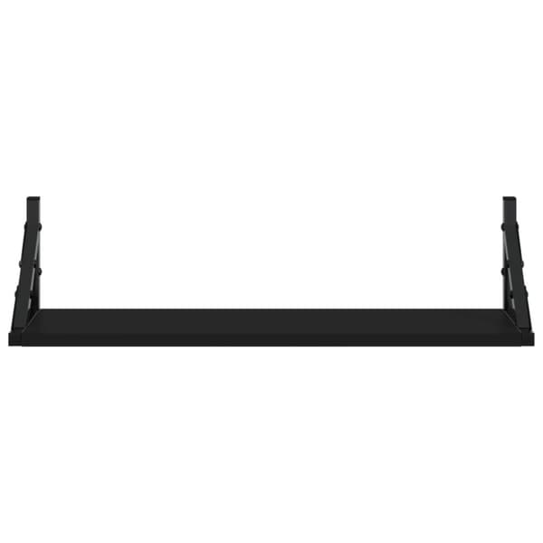 vidaXL Vägghyllor 2 st svart 60x15x15,5 cm