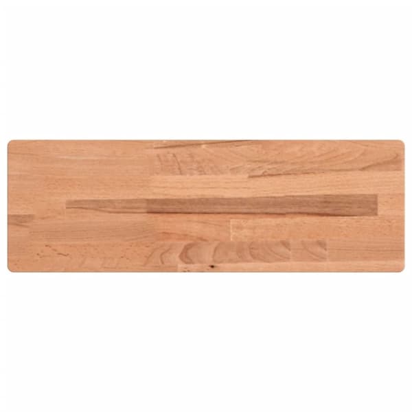 vidaXL væghylde 60x20x2,5 cm massivt bøgetræ
