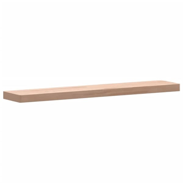 vidaXL væghylde 100x20x4 cm massivt bøgetræ