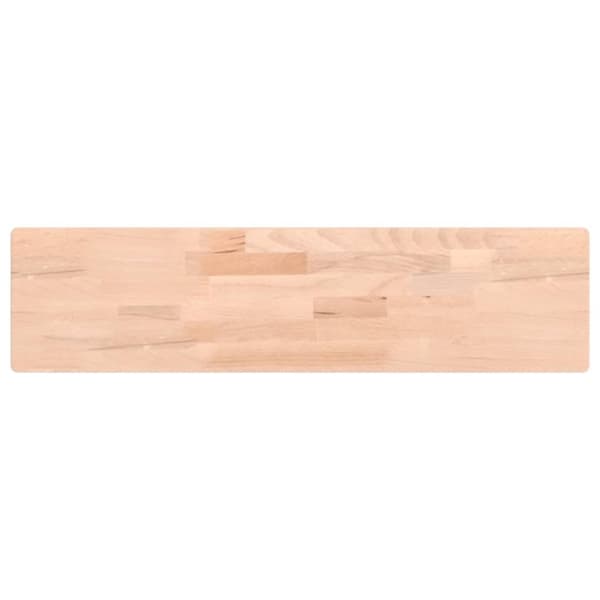 vidaXL væghylde 80x20x4 cm massivt bøgetræ