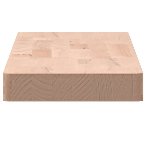 vidaXL væghylde 80x20x4 cm massivt bøgetræ