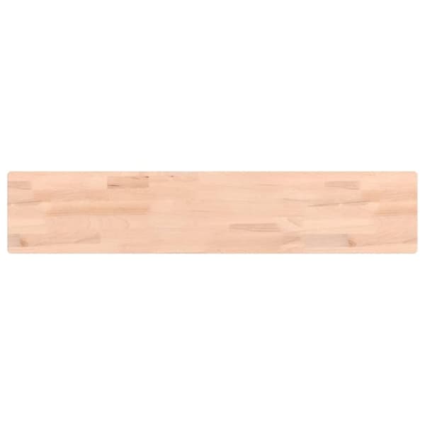 vidaXL væghylde 100x20x2,5 cm massivt bøgetræ