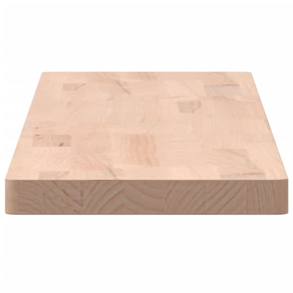 vidaXL væghylde 100x20x2,5 cm massivt bøgetræ