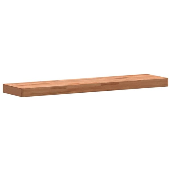 vidaXL væghylde 80x20x4 cm massivt bøgetræ