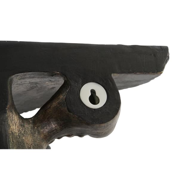 Hyllor DKD Home Decor Elefant Gyllene Harts (36,5 x 16,5 x 36 cm)