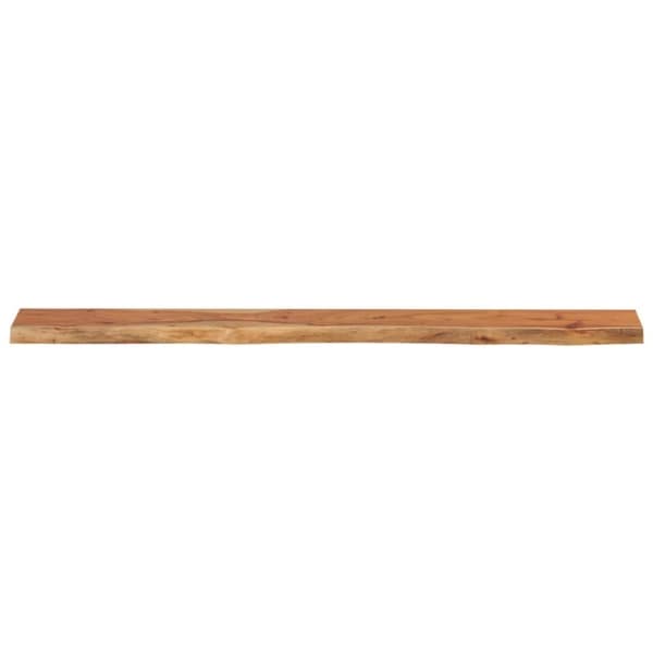 vidaXL Vegghylle 160x20x2,5 cm rektangulær heltre akasie naturlig kant