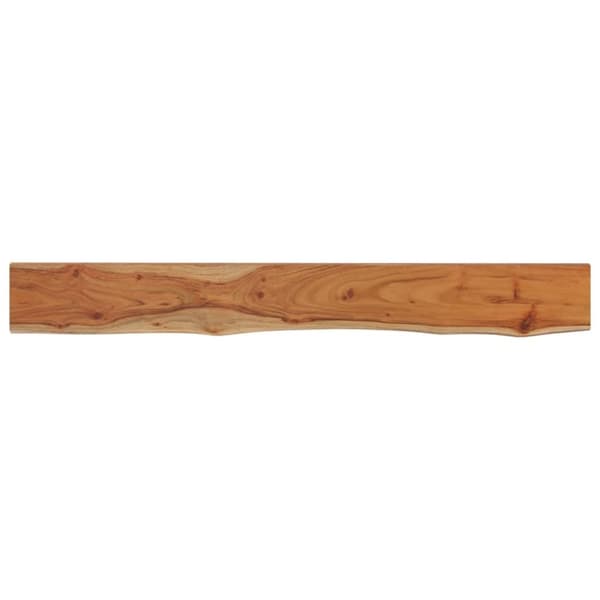 vidaXL Vegghylle 160x20x2,5 cm rektangulær heltre akasie naturlig kant