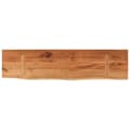 Miniatyrbilde 4 av 8: vidaXL Vegghylle 80x20x2,5 cm rektangulær heltre akasie naturlig kant
