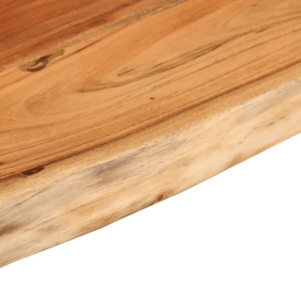 vidaXL Vegghylle 80x20x2,5 cm rektangulær heltre akasie naturlig kant