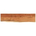 Miniatyrbilde 1 av 8: vidaXL Vegghylle 80x20x2,5 cm rektangulær heltre akasie naturlig kant