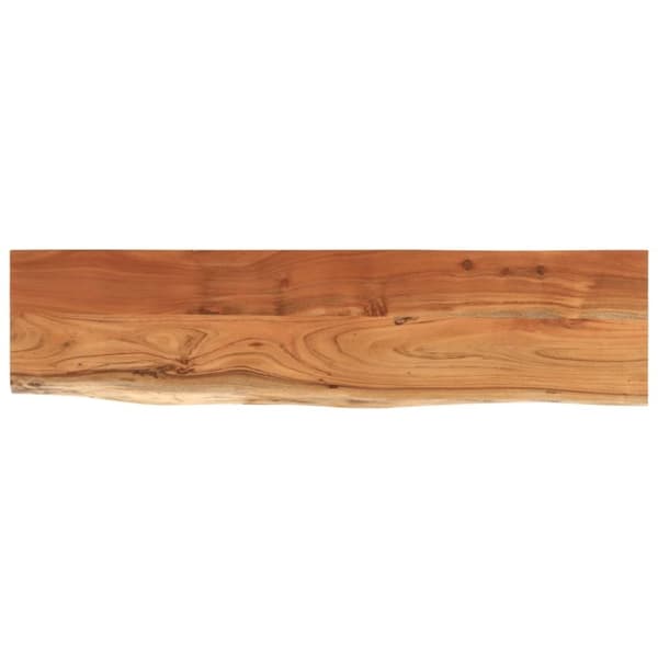 vidaXL Vegghylle 80x20x2,5 cm rektangulær heltre akasie naturlig kant