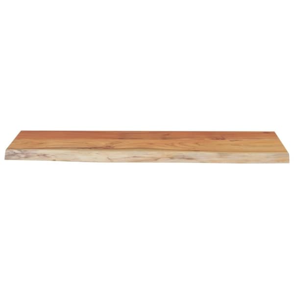 vidaXL Vägghylla 70x30x3,8 cm rektangulär massiv akacia ojämn kant
