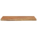Miniatyrbilde 3 av 8: vidaXL Vegghylle 60x30x2,5 cm rektangulær heltre akasie naturlig kant
