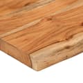 Miniatyrbilde 6 av 8: vidaXL Vegghylle 60x30x2,5 cm rektangulær heltre akasie naturlig kant