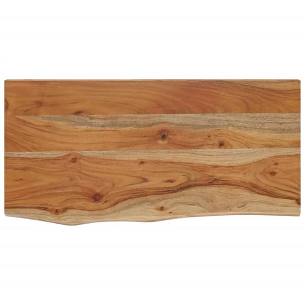vidaXL Vegghylle 60x30x2,5 cm rektangulær heltre akasie naturlig kant