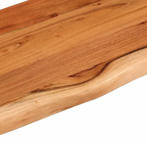 vidaXL Vegghylle 110x30x2,5 cm rektangulær heltre akasie naturlig kant