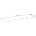 Miniatyrbilde 7 av 8: vidaXL Vegghylle 110x30x2,5 cm rektangulær heltre akasie naturlig kant