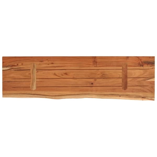 vidaXL Seinähylly 40x20x2,5 cm suorakaide täysi akasiapuu elävä reuna