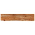 Miniatyrbilde 1 av 8: vidaXL Vegghylle 110x20x3,8 cm rektangulær heltre akasie naturlig kant