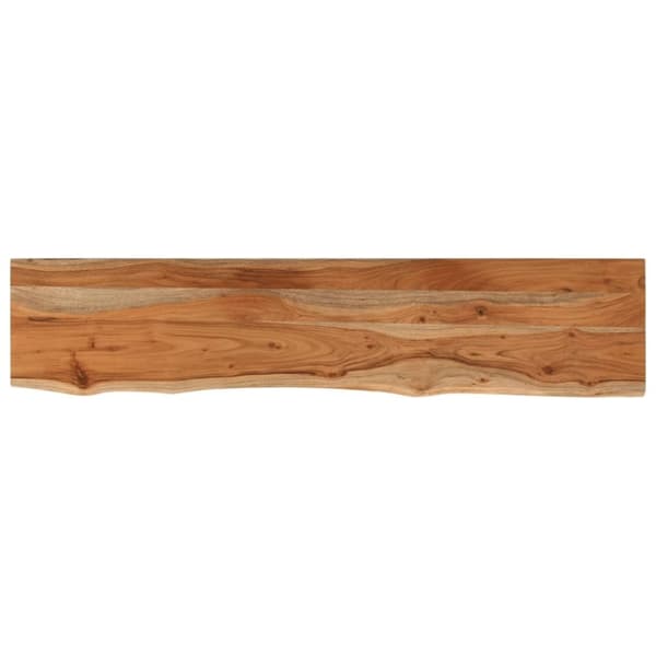 vidaXL Vegghylle 110x20x3,8 cm rektangulær heltre akasie naturlig kant