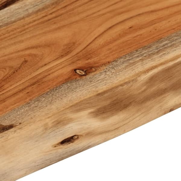 vidaXL Vegghylle 70x40x2,5 cm rektangulær heltre akasie naturlig kant