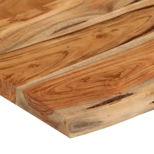 vidaXL Vegghylle 70x40x2,5 cm rektangulær heltre akasie naturlig kant