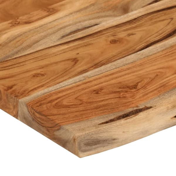 vidaXL Vegghylle 50x30x2,5 cm rektangulær heltre akasie naturlig kant