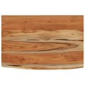 Miniatyrbilde 1 av 8: vidaXL Vegghylle 50x30x2,5 cm rektangulær heltre akasie naturlig kant