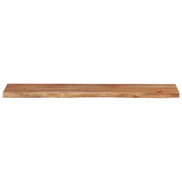 vidaXL Vegghylle 90x20x3,8 cm rektangulær heltre akasie naturlig kant