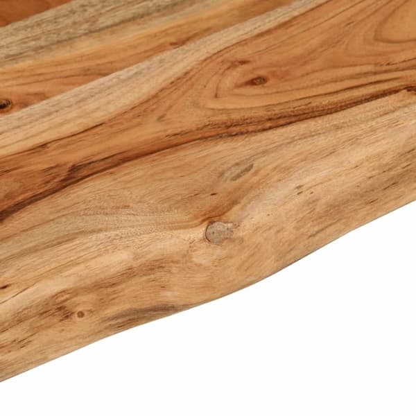 vidaXL Vegghylle 90x20x3,8 cm rektangulær heltre akasie naturlig kant
