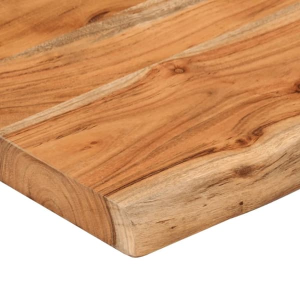 vidaXL Vegghylle 90x20x3,8 cm rektangulær heltre akasie naturlig kant