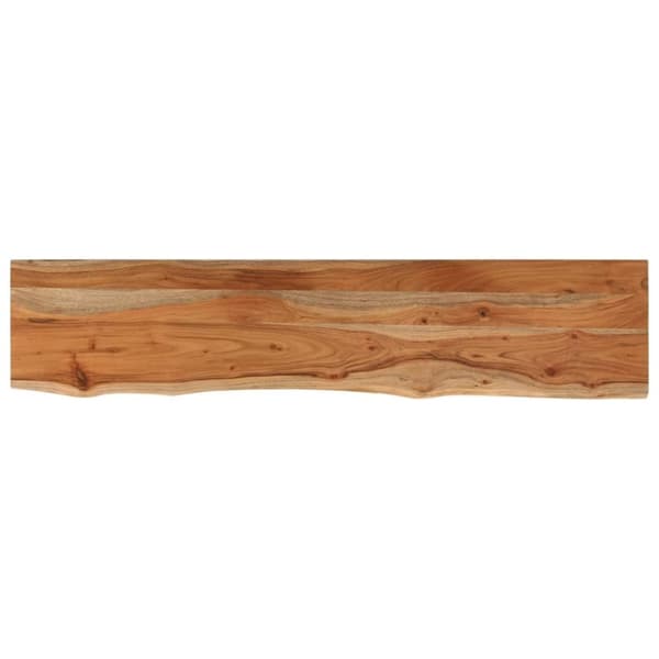 vidaXL Vegghylle 90x20x3,8 cm rektangulær heltre akasie naturlig kant